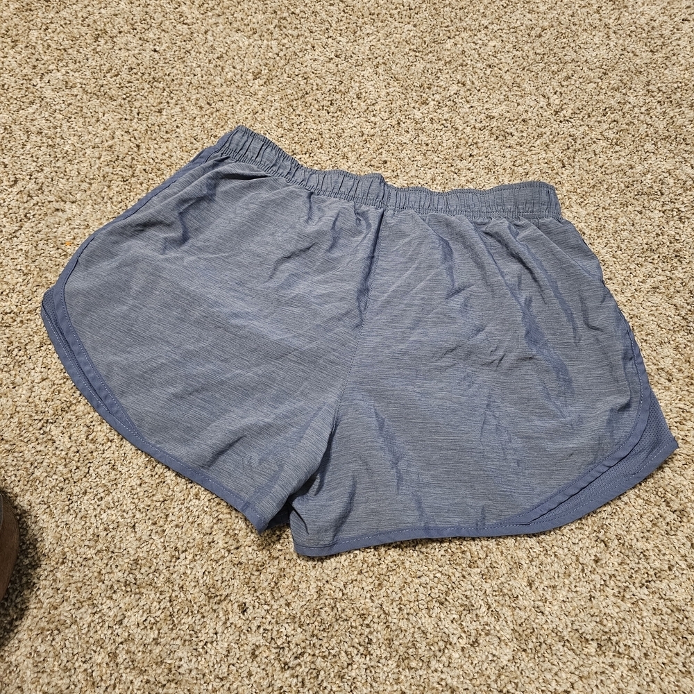Nike Women's Slate Blue Athletic Running Shorts - Picture 2 of 5